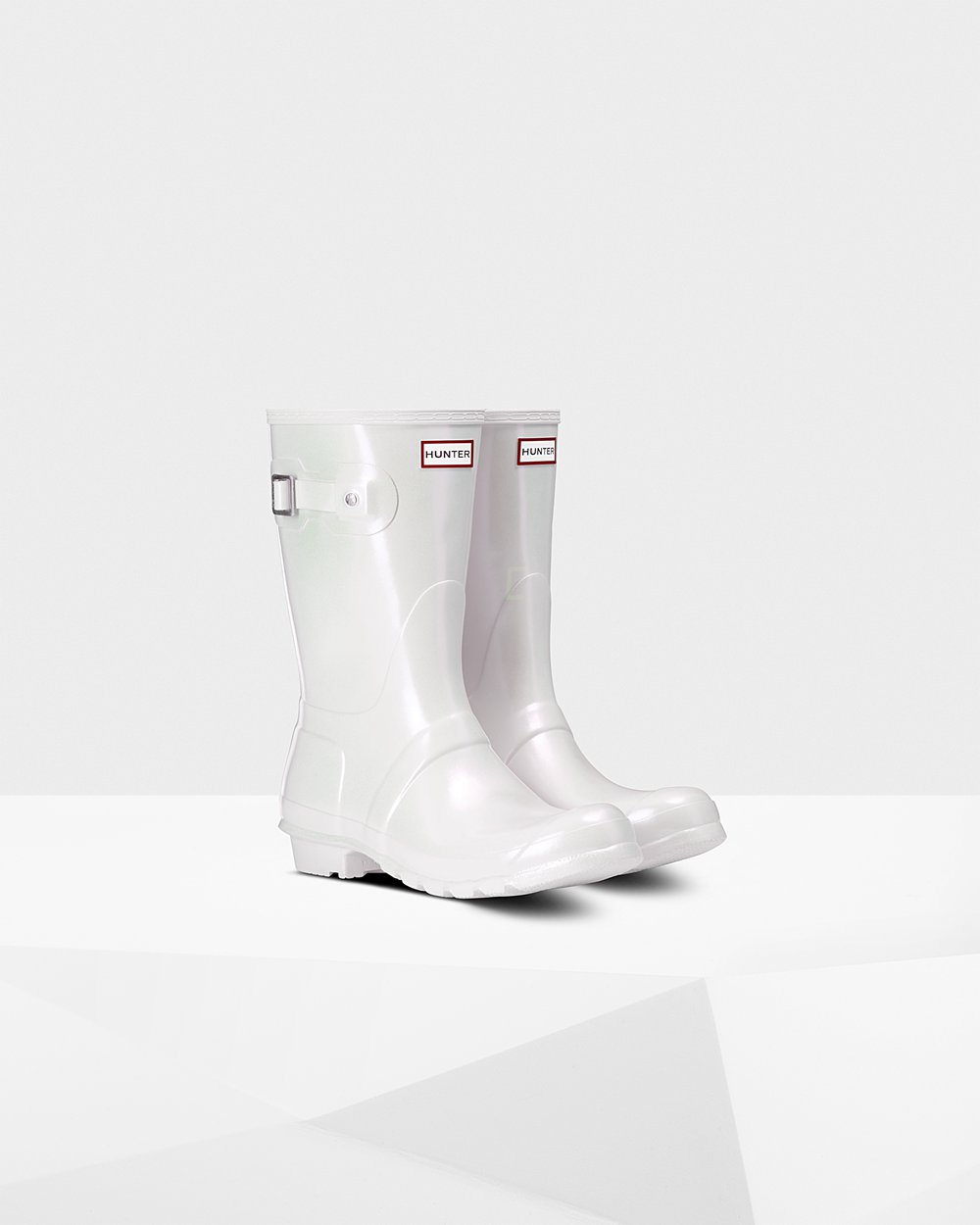 Women Hunter Original Nebula | Short Rain Boots Silver | NZ-58307-RAVI